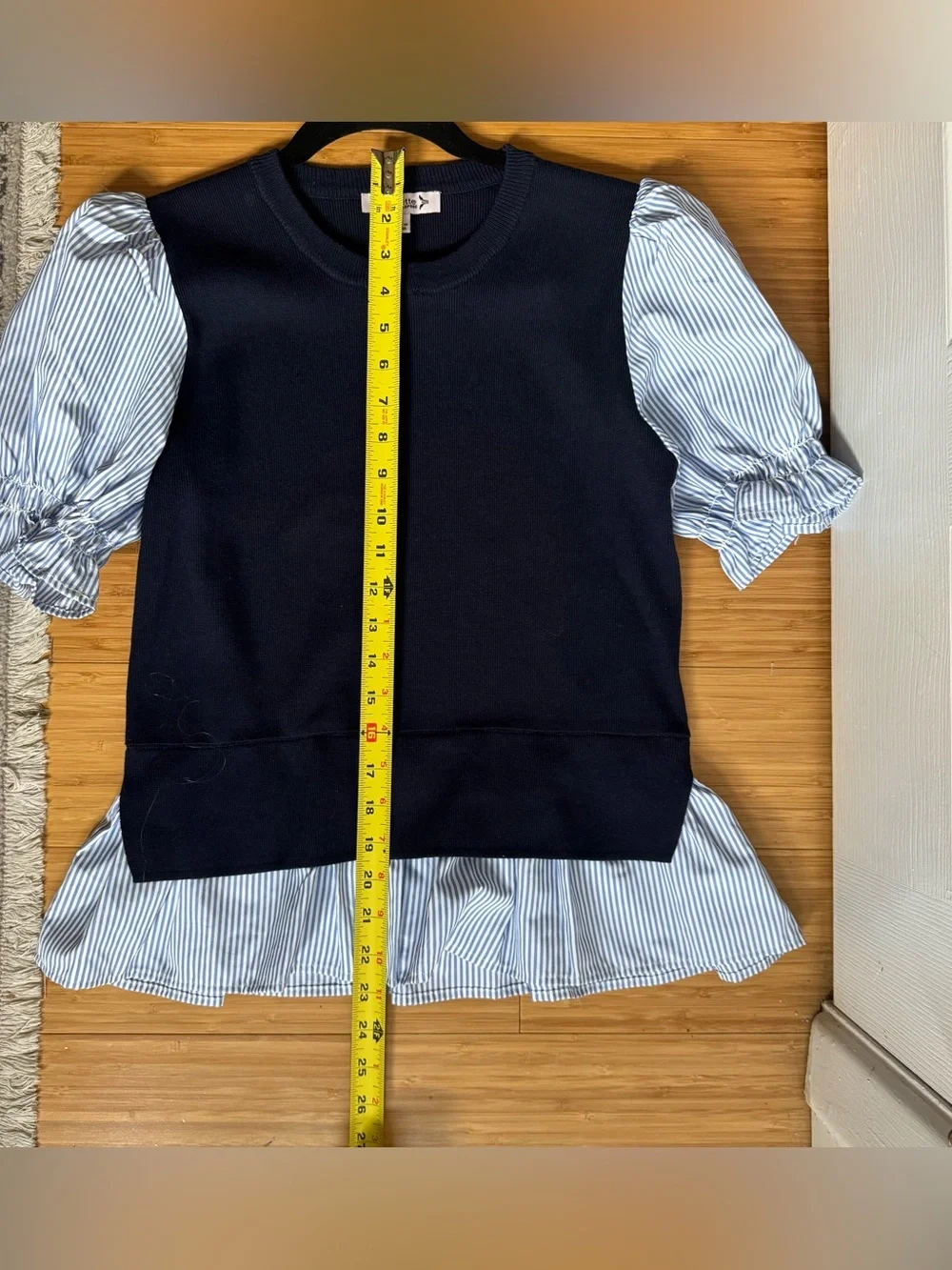 Nanette Lepore Navy Sweater Shirt